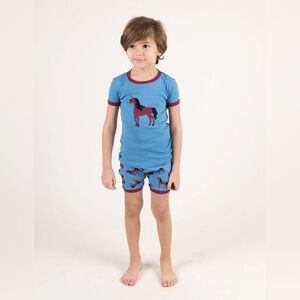 Leveret Kids Cotton Short Pajamas - Unicorn
